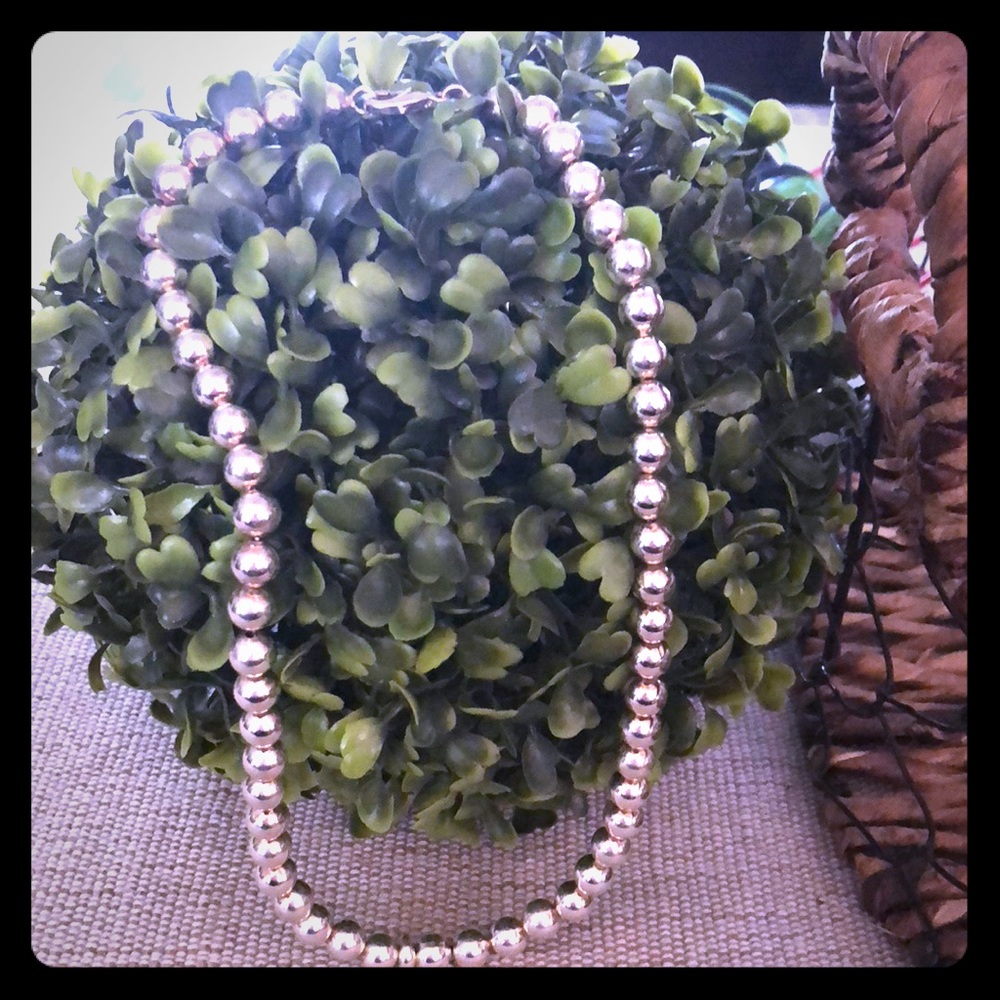 Sterling Silver Beaded Necklace